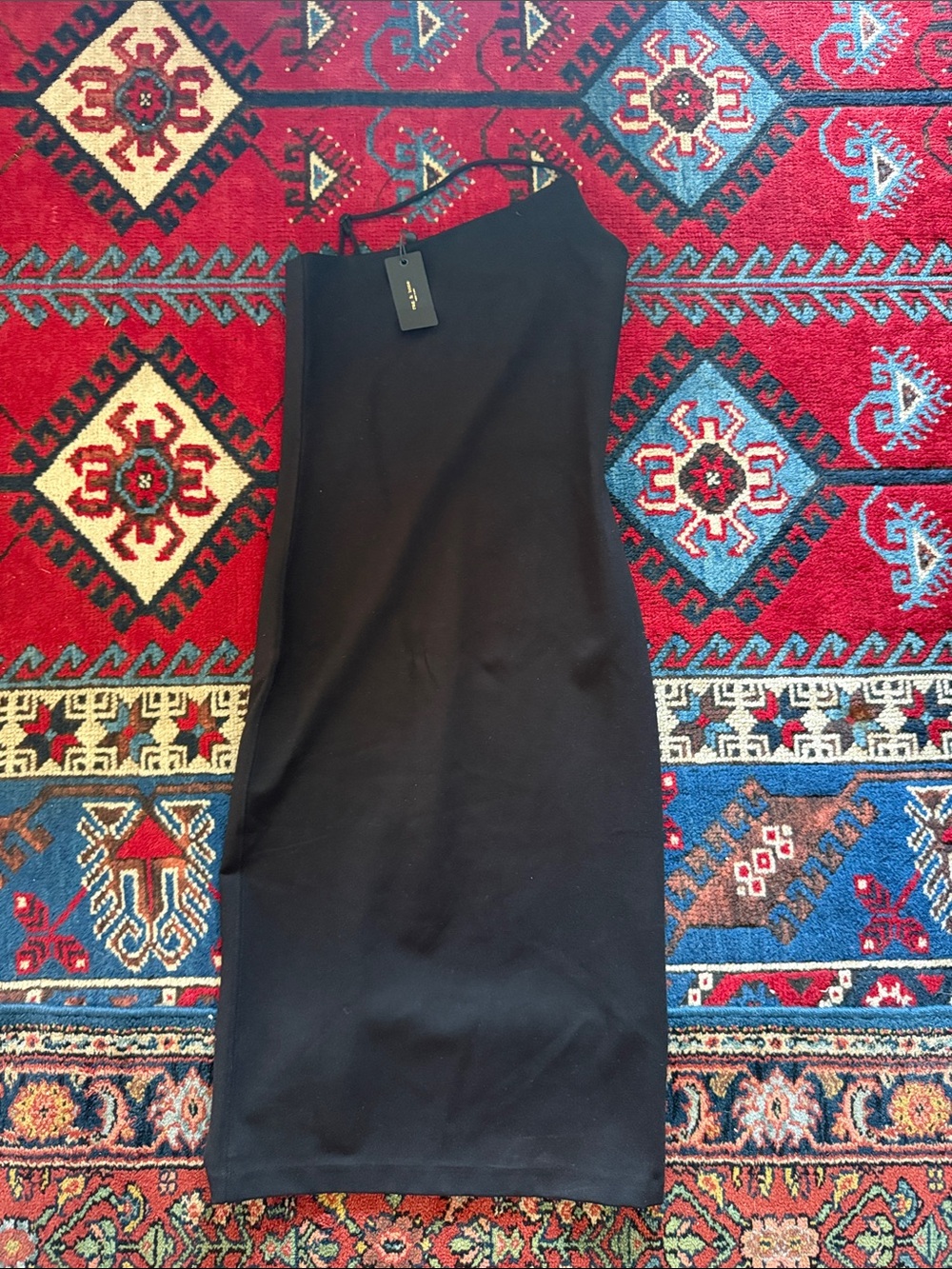 rag & bone Irina Ponte Asymmetric Dress Small NWT Black